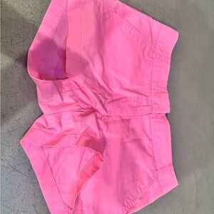 J. Crew High Waist Pink Shorts with Elastic Waistband